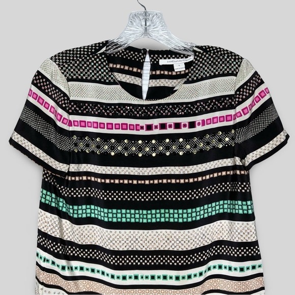 DVF Embellished Silk Top - Picture 3 of 5